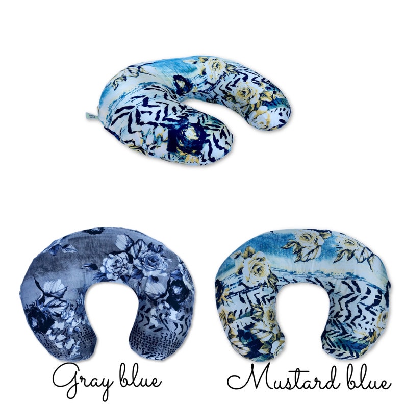 SATIN NURSING Pillow Boppy Cover Gorgeous floral faux silk print with Zipper closure tailored snug fit Gorgeous fabric and color