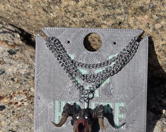 Hand Painted Fallout Necklace - Resin Printed Fallout Inspired Pendant - Deathclaw, NCR Ranger