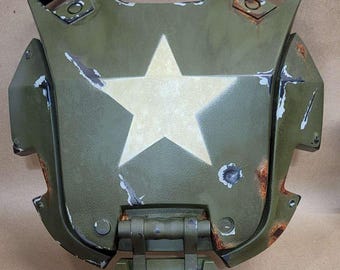 Armadura de combate de Fallout / Cosplay impreso en 3D con correas de cuero