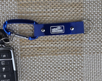 Fallout Faction Carabiner Keychain – Engraved Aluminum Key Tag