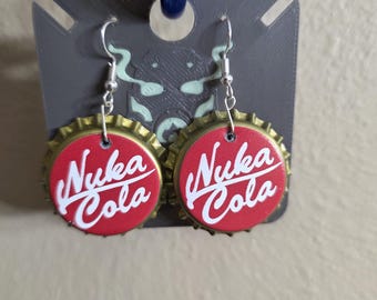 Fallout Bottle Cap Earrings – Handmade Nuka-Cola Jewelry