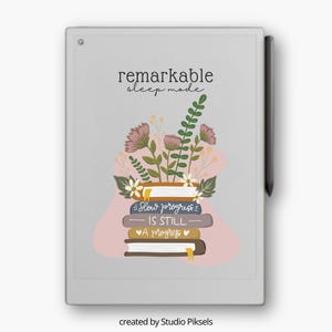 Schermata di sospensione per reMarkable Paper Pro con libri, copertina per reMarkable Paper Pro, modelli per reMarkable, regalo per Remarkable