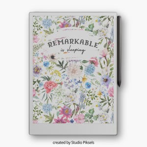 Schermata di sospensione per reMarkable Paper Pro con motivo floreale, copertina per reMarkable Paper Pro, modelli per reMarkable, regalo per Remarkable