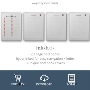 Hyperlinked Notebook Bundle for reMarkable Paper Pro