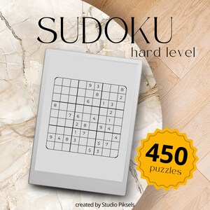 Hard Sudoku Puzzle Book Bundle for reMarkable