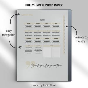 2026 Self Care Planner for reMarkable 2: Wellness Journal With Calendars, Trackers, Vision Boards and Monthly Planning Pages