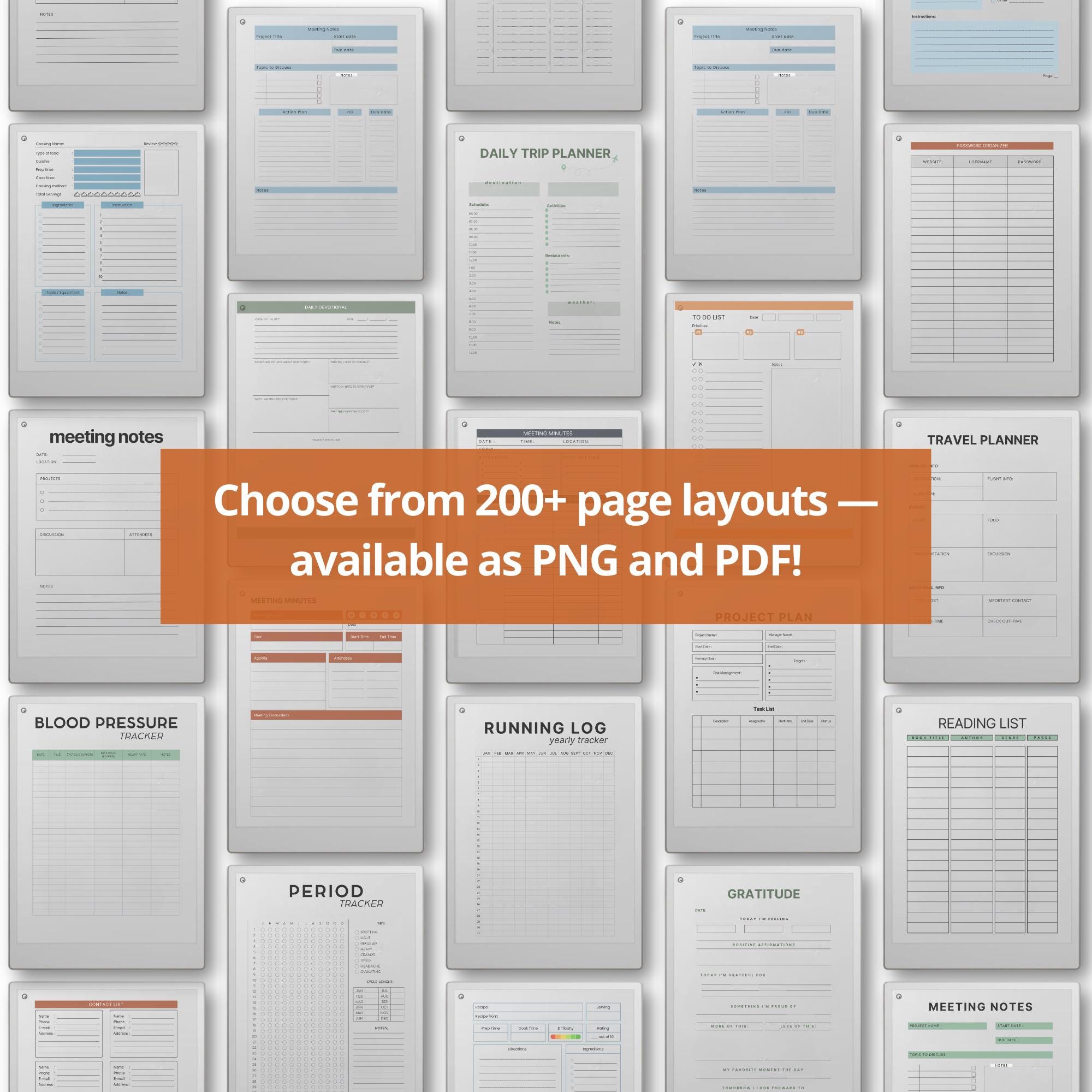 Starter Template Bundle for Remarkable Paper Pro, Templates for ...
