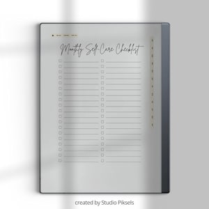 2026 Self Care Planner for reMarkable 2: Wellness Journal With Calendars, Trackers, Vision Boards and Monthly Planning Pages