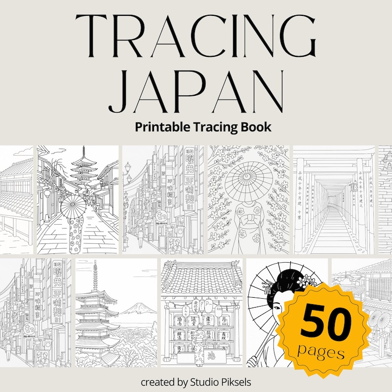 Japan Tracing Book