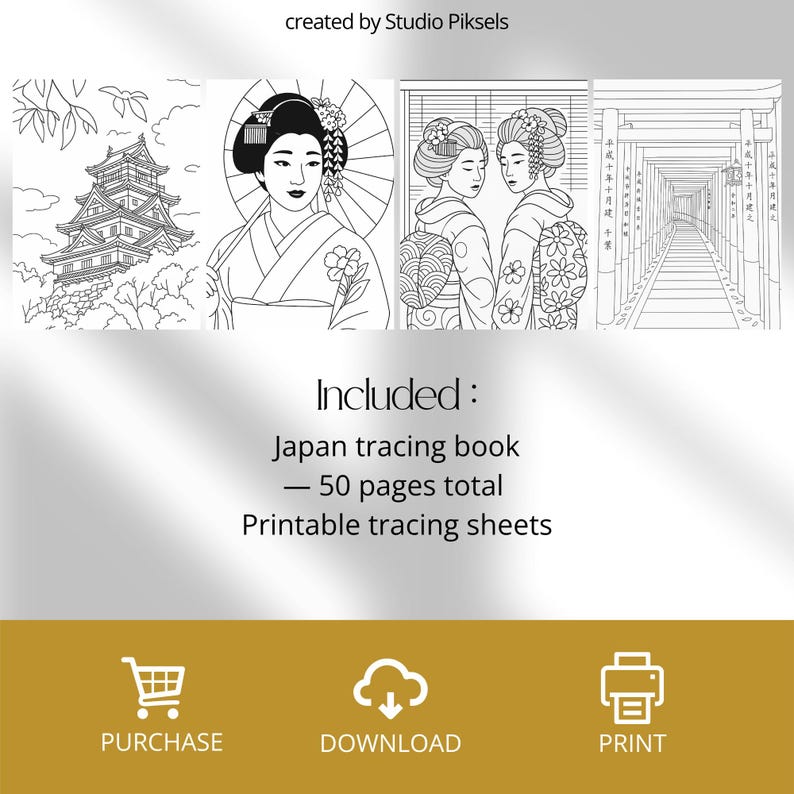 Japan Tracing Book