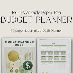 2025 Budgetplaner für reMarkable Paper Pro, Haushaltsplaner, Digitaler Geldplaner für reMarkable, Haushaltsplaner für Paper Pro