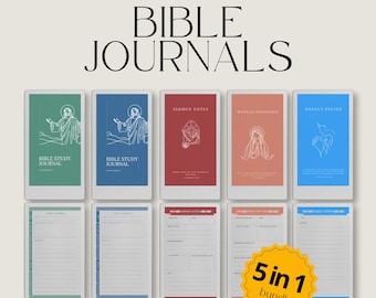 Bible Study Bundle for reMarkable Paper Pro Move: Bible Verse Mapping, Prayer Journal, Sermon Notes And Devotional Journal