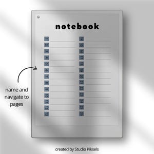 Hyperlinked Notebook Bundle for reMarkable Paper Pro