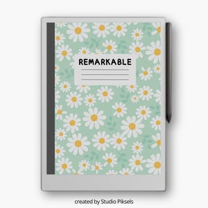 Schermata di sospensione per reMarkable Paper Pro con design a margherita, copertina per reMarkable Paper Pro, modelli per reMarkable, regalo per Remarkable