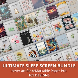Ultimate Sleep Screen Bundle for reMarkable Paper Pro With 165+ Designs
