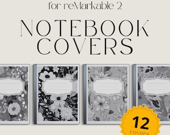 Notebook Hülle für reMarkable, Cover Bundle für reMarkable, Notebook für reMarkable, Geschenk für Remarkable, Notebook Bundle