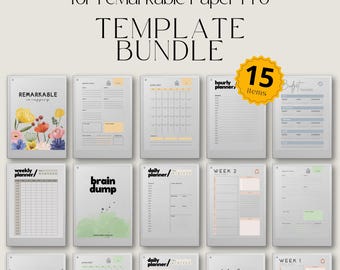 Pacchetto iniziale per reMarkable Paper Pro, Modelli per reMarkable Paper Pro, Planner per reMarkable Paper Pro, Pacchetto iniziale eInk