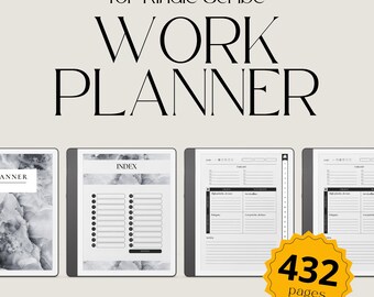 Hyperlinked Work Planner for Kindle Scribe, Business Planner, Eisenhower Matrix Project Planner, Productivity Planner, Task Tracker