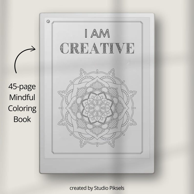 Coloring Book Bundle for Remarkable Paper Pro, Eink Adult Coloring Book ...
