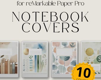 Notebook Cover for reMarkable Paper Pro, Cover Bundle for reMarkable, Notebook for reMarkable, Gift For Remarkable, Notebook Bundle
