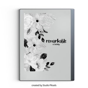 Schermata di sospensione per reMarkable con design botanico, copertina per reMarkable, modelli per reMarkable, regalo per Remarkable, schermata di sospensione per tablet