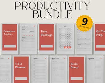 Productivity Bundle for reMarkable Paper Pro Move: Interactive Task Tracker, Time Blocking, Eisenhower Matrix & Focus Planning System