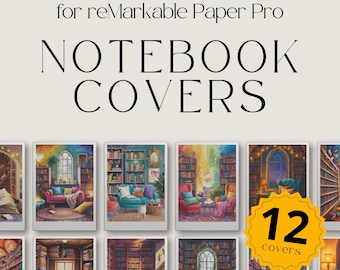 Cozy Notebook Cover for reMarkable Paper Pro, Cover Bundle for reMarkable, Notebook for reMarkable, Gift For Remarkable, Notebook Bundle