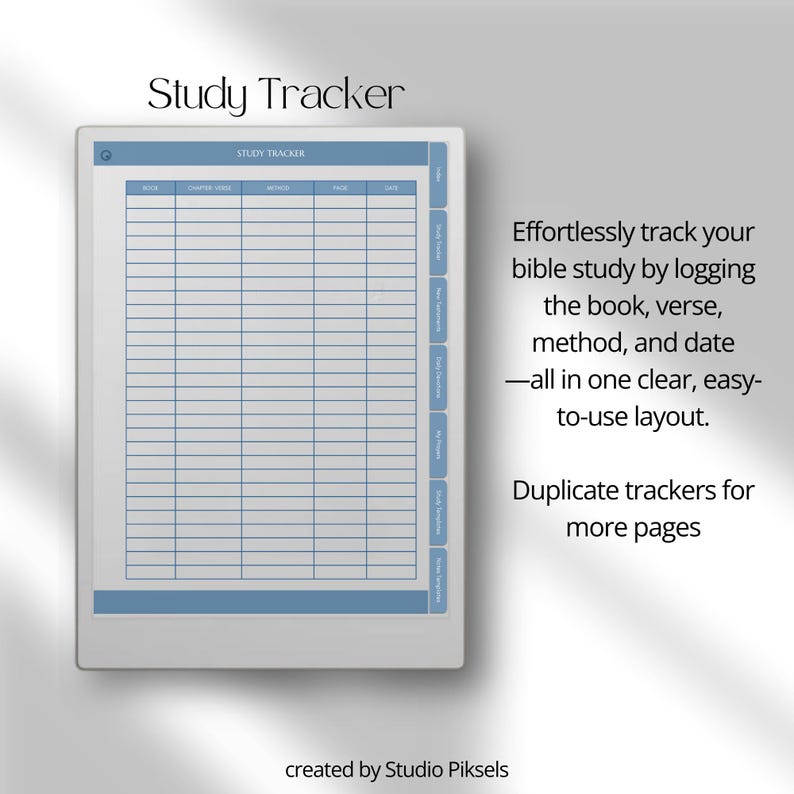Bible Study Bundle for reMarkable Paper Pro: Bible Study Template, Sermon Notes & Devotional Journal