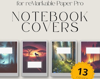 Notebook Hülle, Bundle für reMarkable Paper Pro Nature Scenes, Hülle für reMarkable Paper Pro, Notizbuch für reMarkable, Geschenk für Remarkable