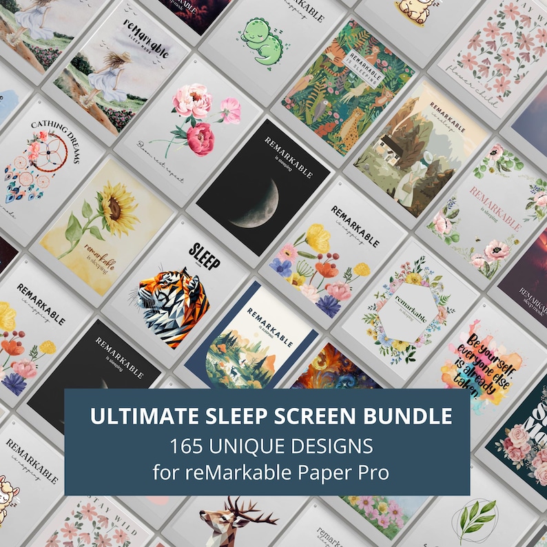 Ultimate Sleep Screen Bundle for reMarkable Paper Pro With 165+ Designs