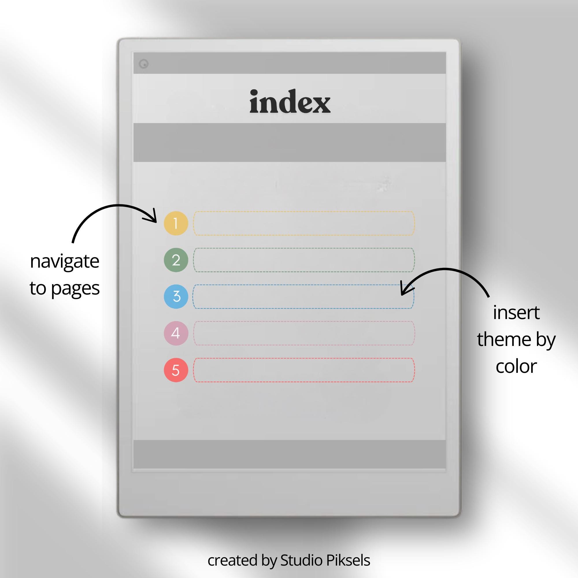 Notebook XL for Remarkable Paper Pro: Interactive Notes Template With 5 ...