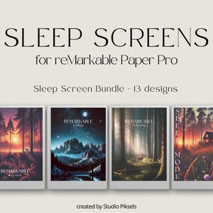 Pacchetto schermo per dormire per reMarkable Paper Pro Scene Naturali, copertina per reMarkable Paper Pro, schermo per reMarkable, regalo per Remarkable