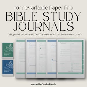 Bible Journal for reMarkable Paper Pro, DIY Bible Study Template, Bible Journaling, Bible Verse Mapping, Bible Reading Planner, Sermon Notes