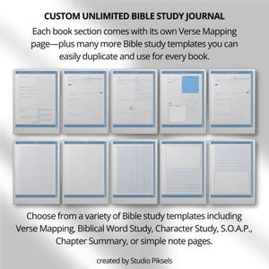Bible Study Bundle for reMarkable Paper Pro: Bible Study Template, Sermon Notes & Devotional Journal