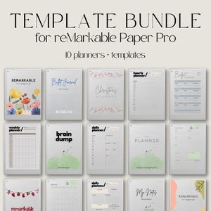 Pacchetto iniziale per reMarkable Paper Pro, Modelli per reMarkable Paper Pro, Planner per reMarkable Paper Pro, Pacchetto iniziale eInk