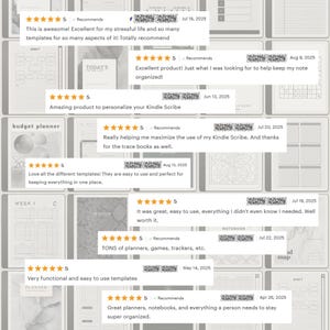 Full Shop Access to Kindle Scribe Collections, Productivity Templates for Kindle Scribe, Planner, Notebook & Templates Bundle