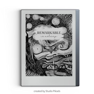 Sleep Screen for reMarkable Van Gogh Inspired, Cover for reMarkable, Templates for reMarkable, Gift For Remarkable, Tablet Sleep Screen
