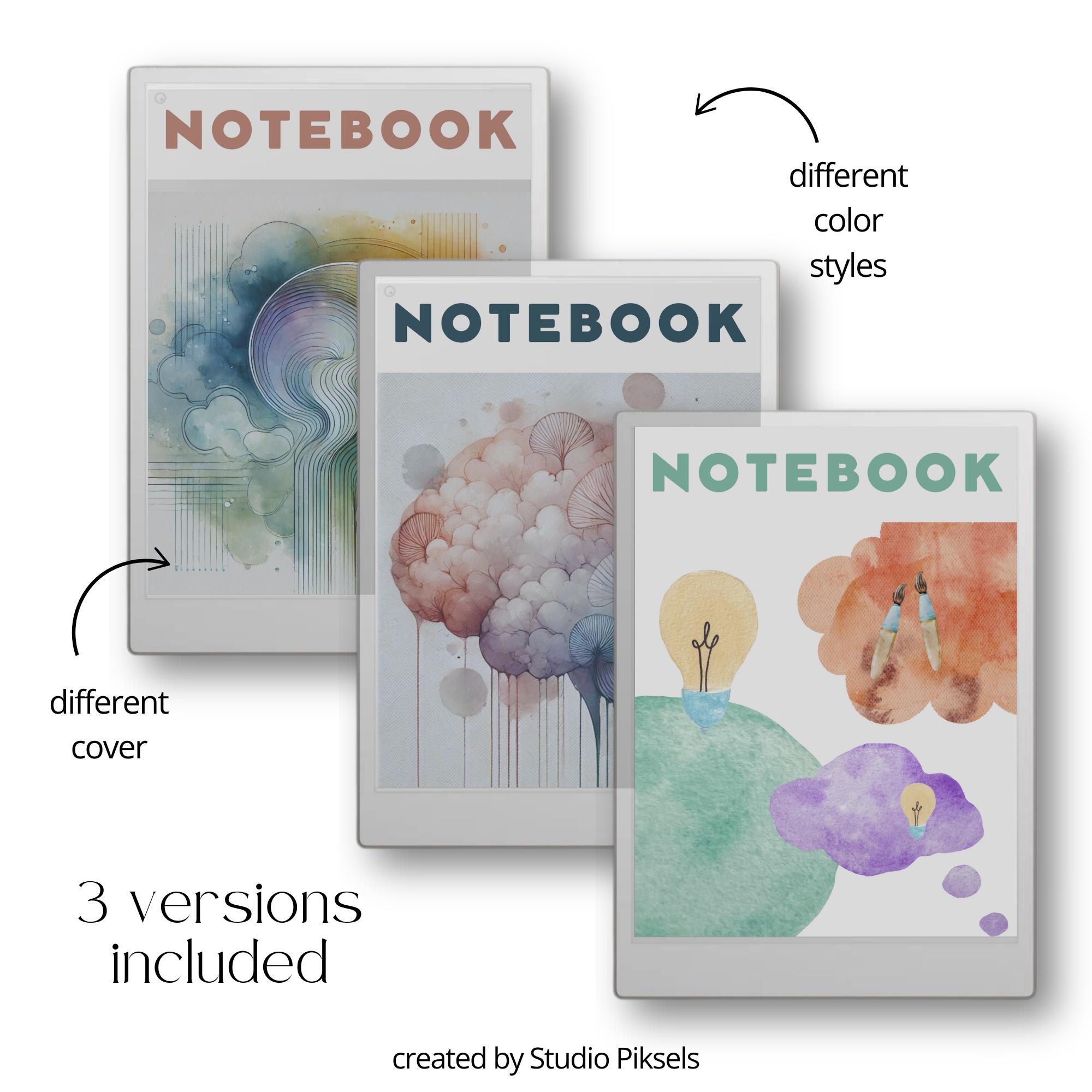 Hyperlinked Notebook Bundle for Remarkable Paper Pro, Minimalist Eink ...