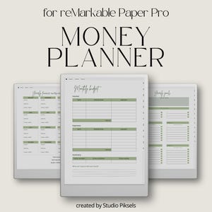 Planejador de Orçamento para reMarkable Paper Pro 2026: Planejador Financeiro Anual, Planejador de Dinheiro e Planejador de Finanças para reMarkable Paper Pro