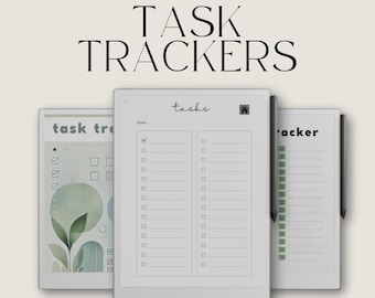 Hyperlinked Task Tracker Bundle for reMarkable Paper Pro, Checklist Template, Checklist Notebook, Digital Task List, Chore Chart, To Do List