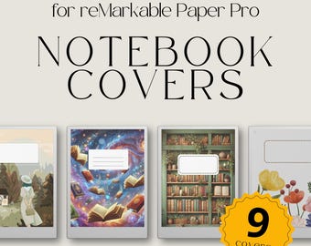 Notebook Cover for reMarkable Paper Pro, Cover Bundle for reMarkable, Notebook for reMarkable, Gift For Remarkable, Notebook Bundle