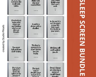 Paquete de inspiración para pantallas de sueño para reMarkable, funda motivacional para reMarkable, regalo para reMarkable, pantalla de sueño para tableta