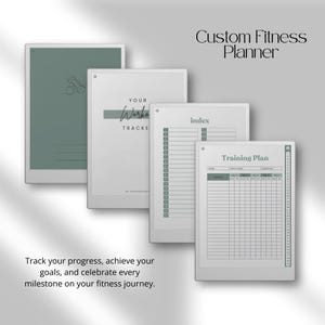 Fitness Planner for reMarkable Paper Pro | Digital Workout Tracker for reMarkable