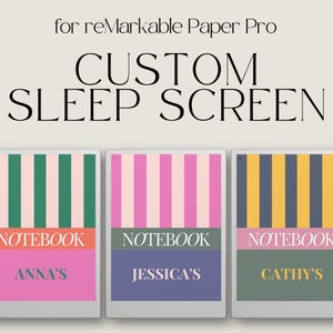Custom Sleep Screen for reMarkable Paper Pro, Personalized Cover for reMarkable Paper Pro, Templates for reMarkable, Gift For Remarkable