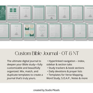 Bible Study Bundle for reMarkable Paper Pro: Bible Study Template, Sermon Notes & Devotional Journal
