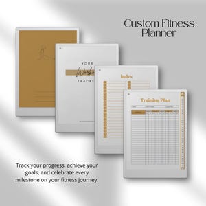 Fitness Planner for reMarkable Paper Pro | Digital Workout Tracker for reMarkable