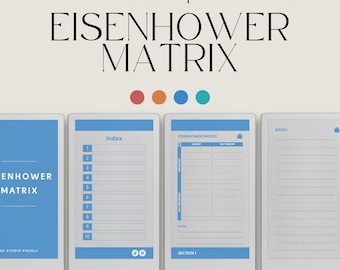 Eisenhower Matrix Planner for reMarkable Paper Pro Move – Hyperlinked Priority Organizer, Task Manager & Productivity Template