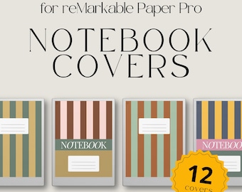 Notebook Hülle für reMarkable Paper Pro, Cover Bundle für reMarkable, Notebook für reMarkable, Geschenk für Remarkable, Notebook Bundle