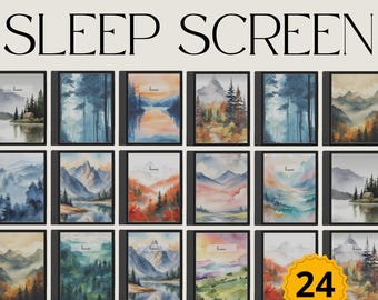 Nature Sleep Screen Bundle for BOOX, Cover for BOOX, Screensaver for BOOX, Wallpaper Art Bundle, Landscape Sleep Screens, Notebook Cover