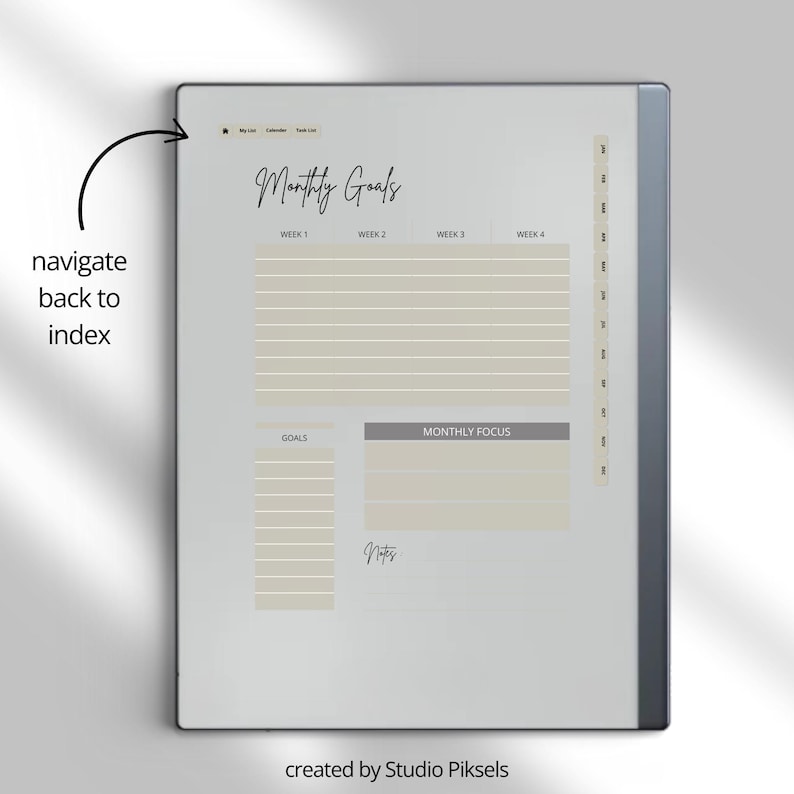 2026 Self Care Planner for reMarkable 2: Wellness Journal With Calendars, Trackers, Vision Boards and Monthly Planning Pages